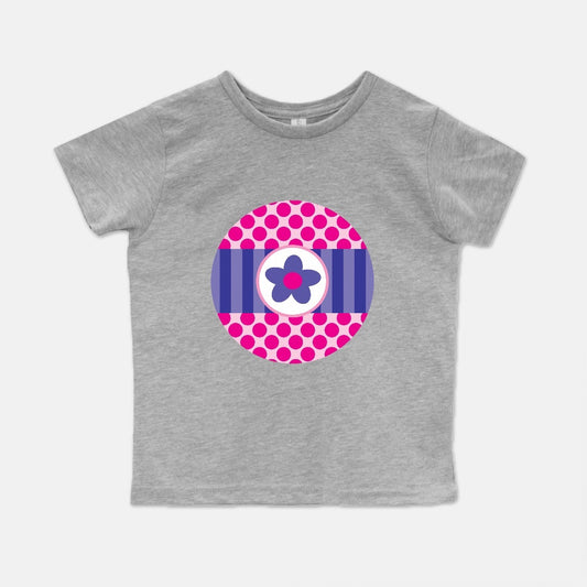 Big Pink Polka Dots Short-Sleeve Toddler Tee