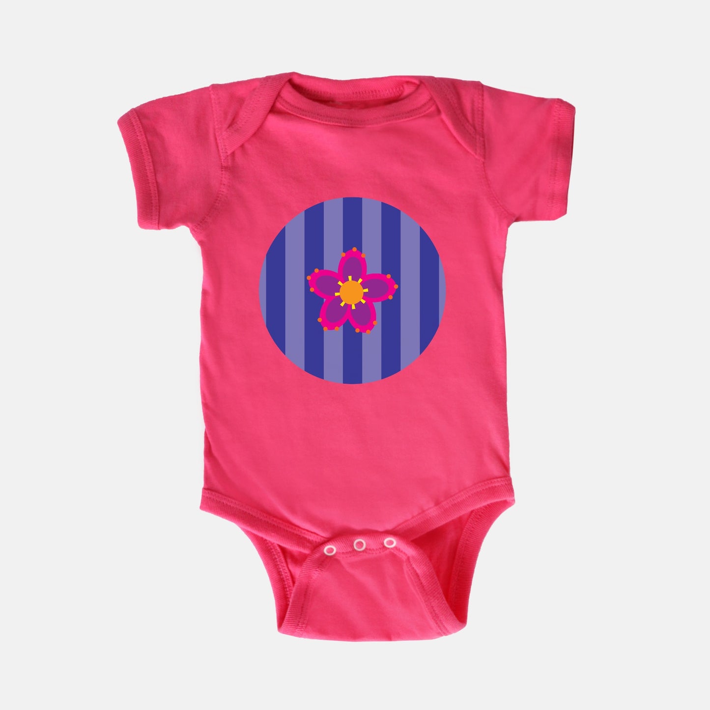 Purple Passion Short-Sleeve Baby Bodysuit