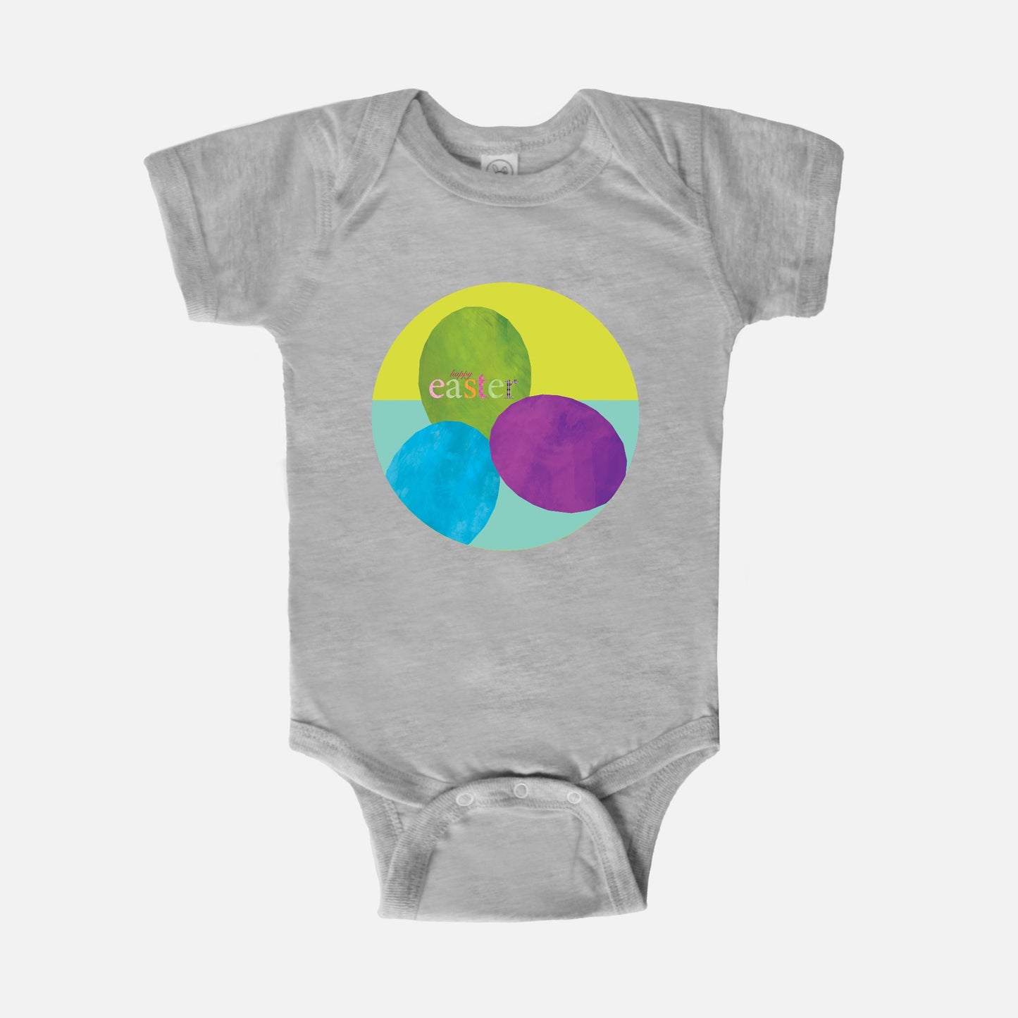 Easter Eggs Short-Sleeve Baby Bodysuit