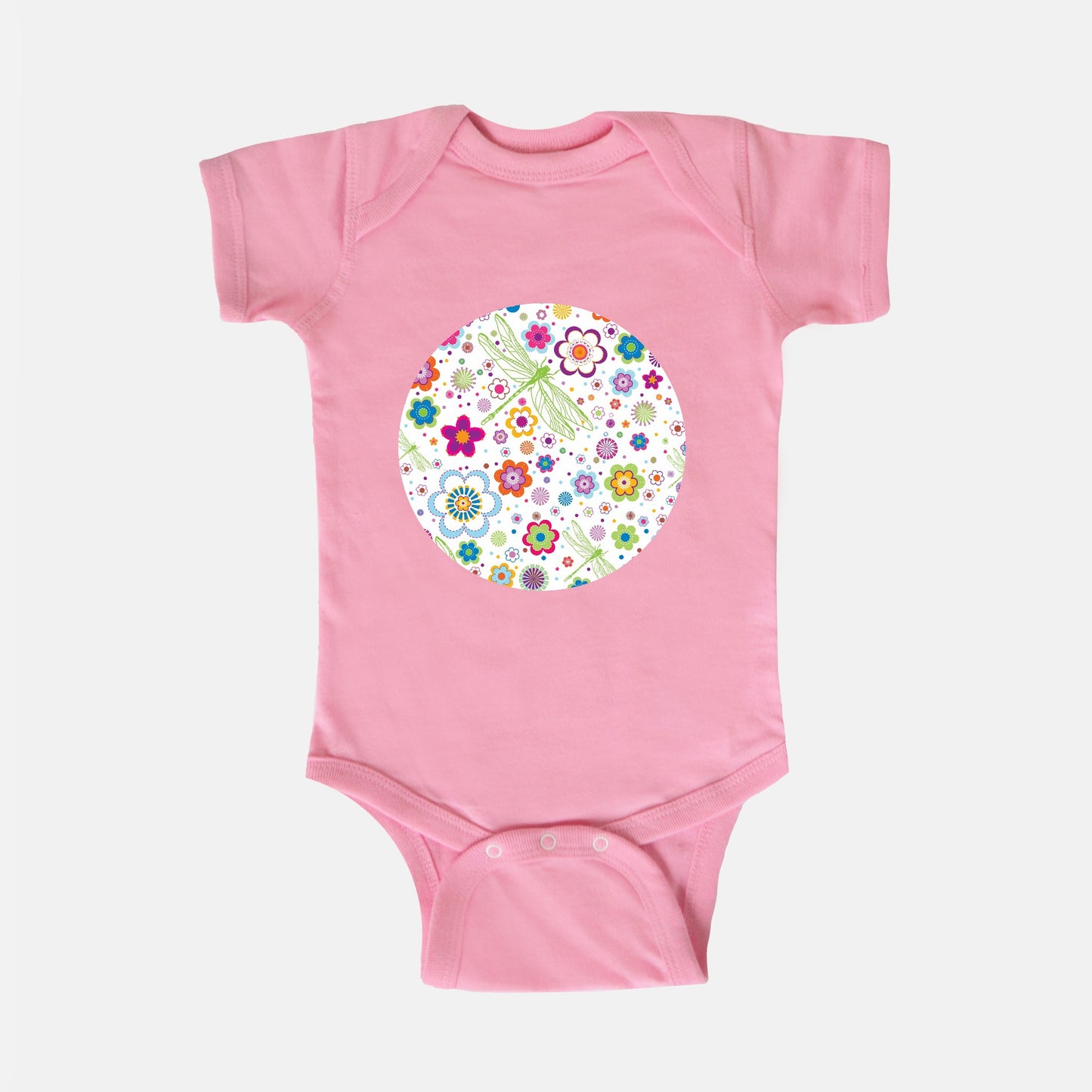 Dragonfly Menagerie Short-Sleeve Baby Bodysuit