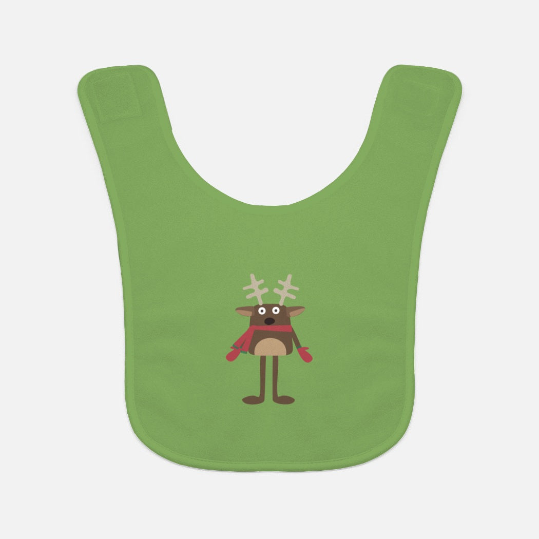 Christmas Reindeer Baby Bib