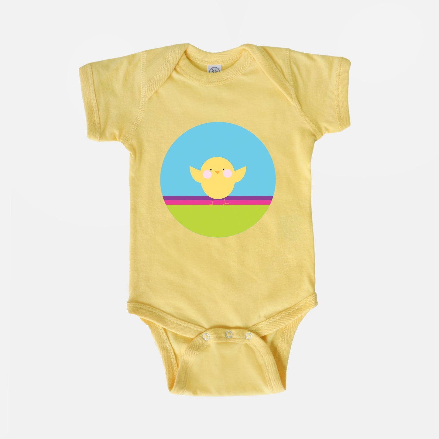 Happy Chick Short-Sleeve Baby Bodysuit