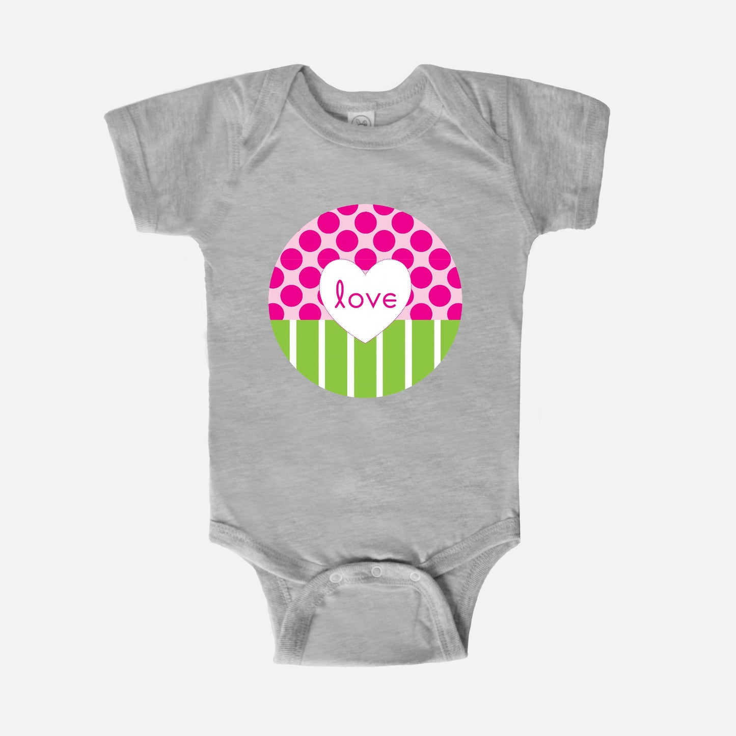 Humble Heart Short-Sleeve Baby Bodysuit