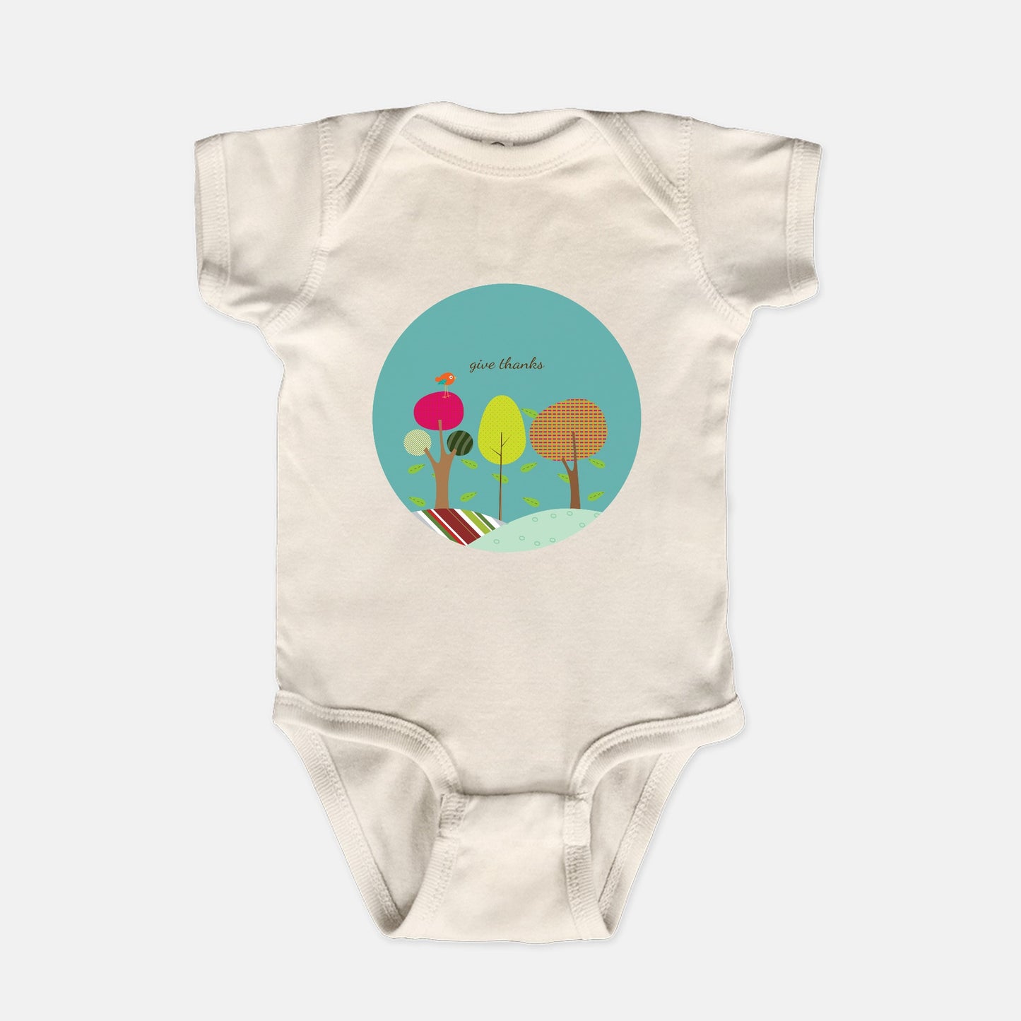 Give Thanks Short-Sleeve Baby Bodysuit