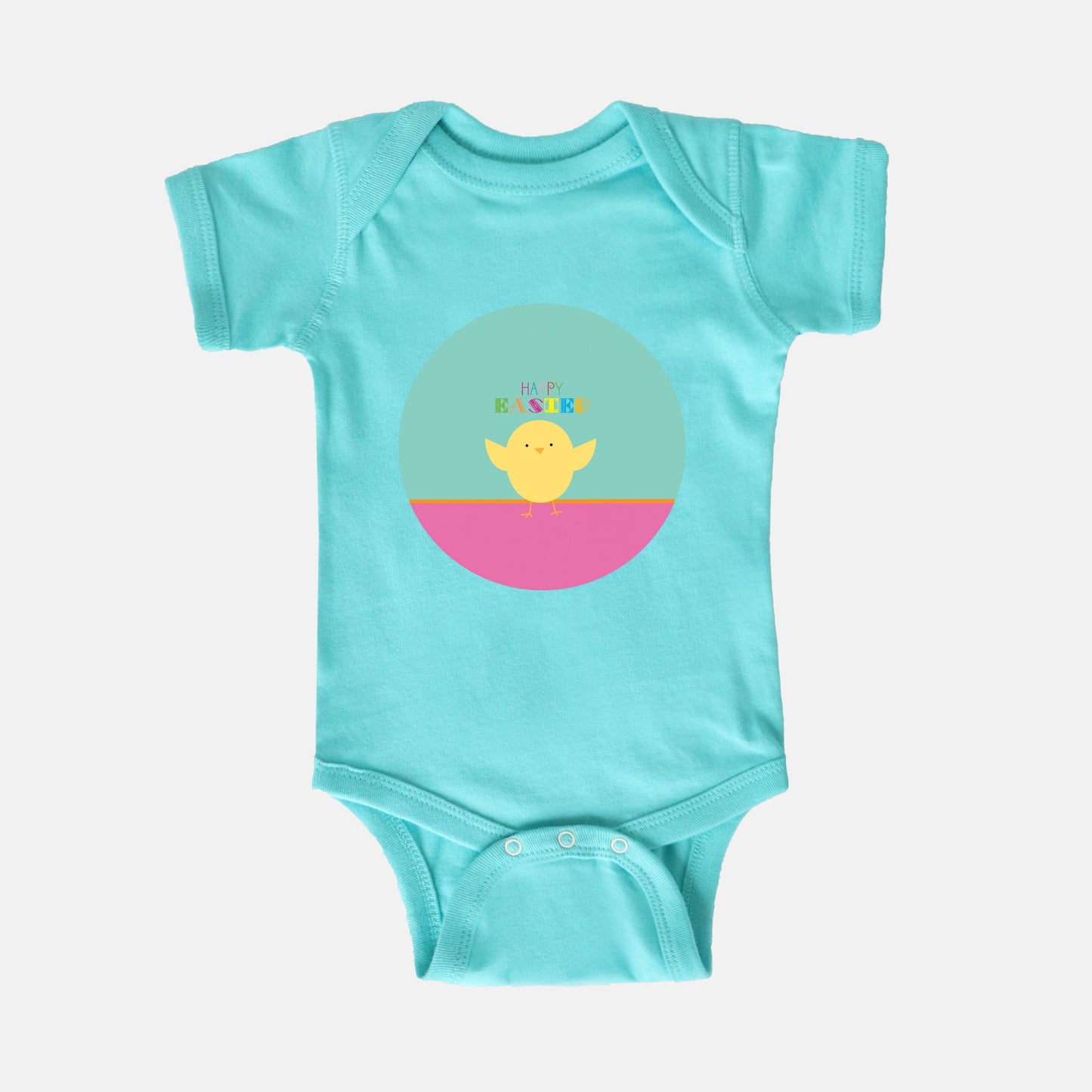 Easter Chick Short-Sleeve Baby Bodysuit