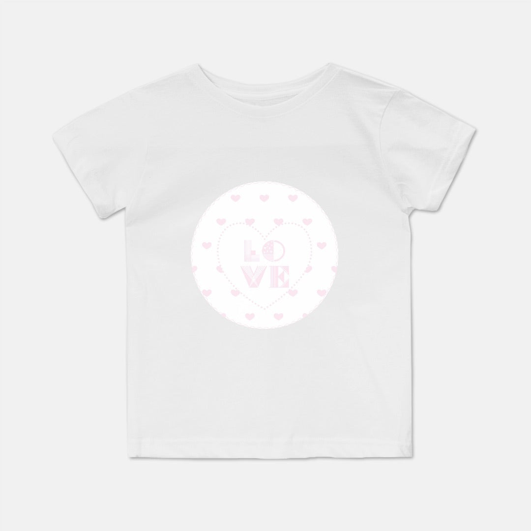 Pink Hearts Short-Sleeve Toddler Tee