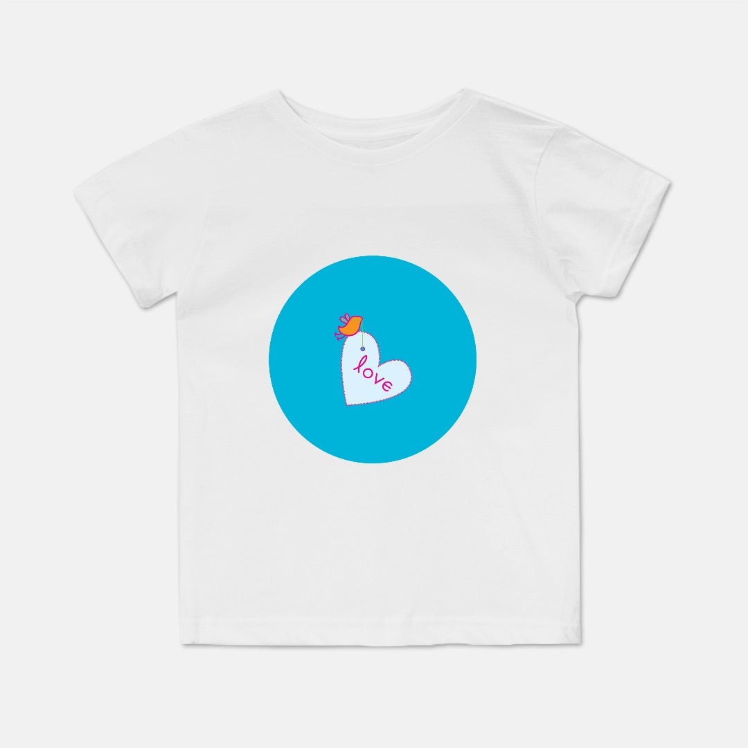 Flower Fields Heart Short-Sleeve Toddler Tee