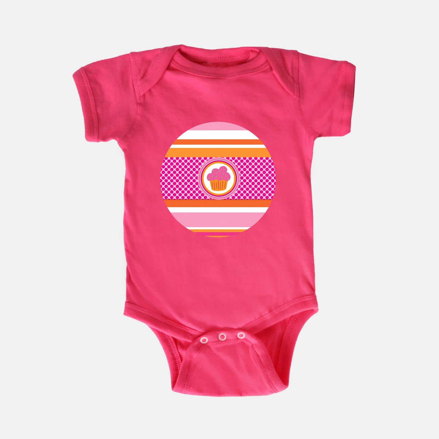 Confident Cupcake Short-Sleeve Baby Bodysuit