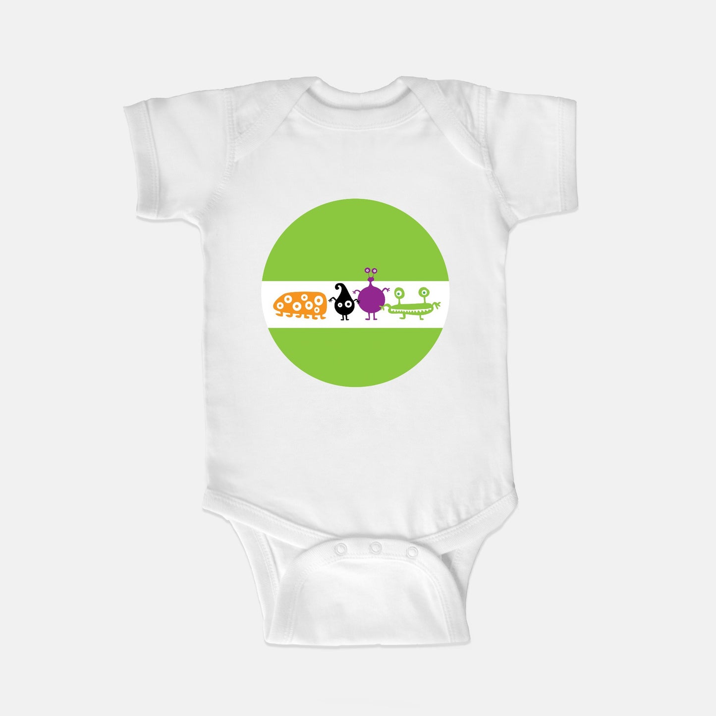 Monster Madness Short-Sleeve Baby Bodysuit