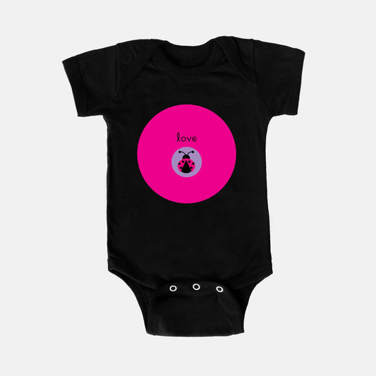 Love Bug Short-Sleeve Baby Bodysuit