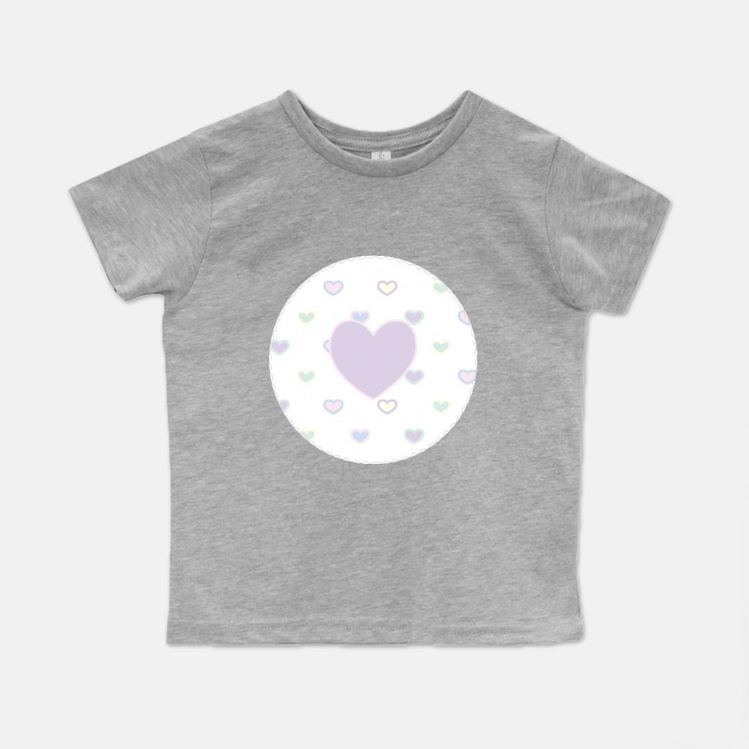 Multicolor Hearts Short-Sleeve Toddler Tee