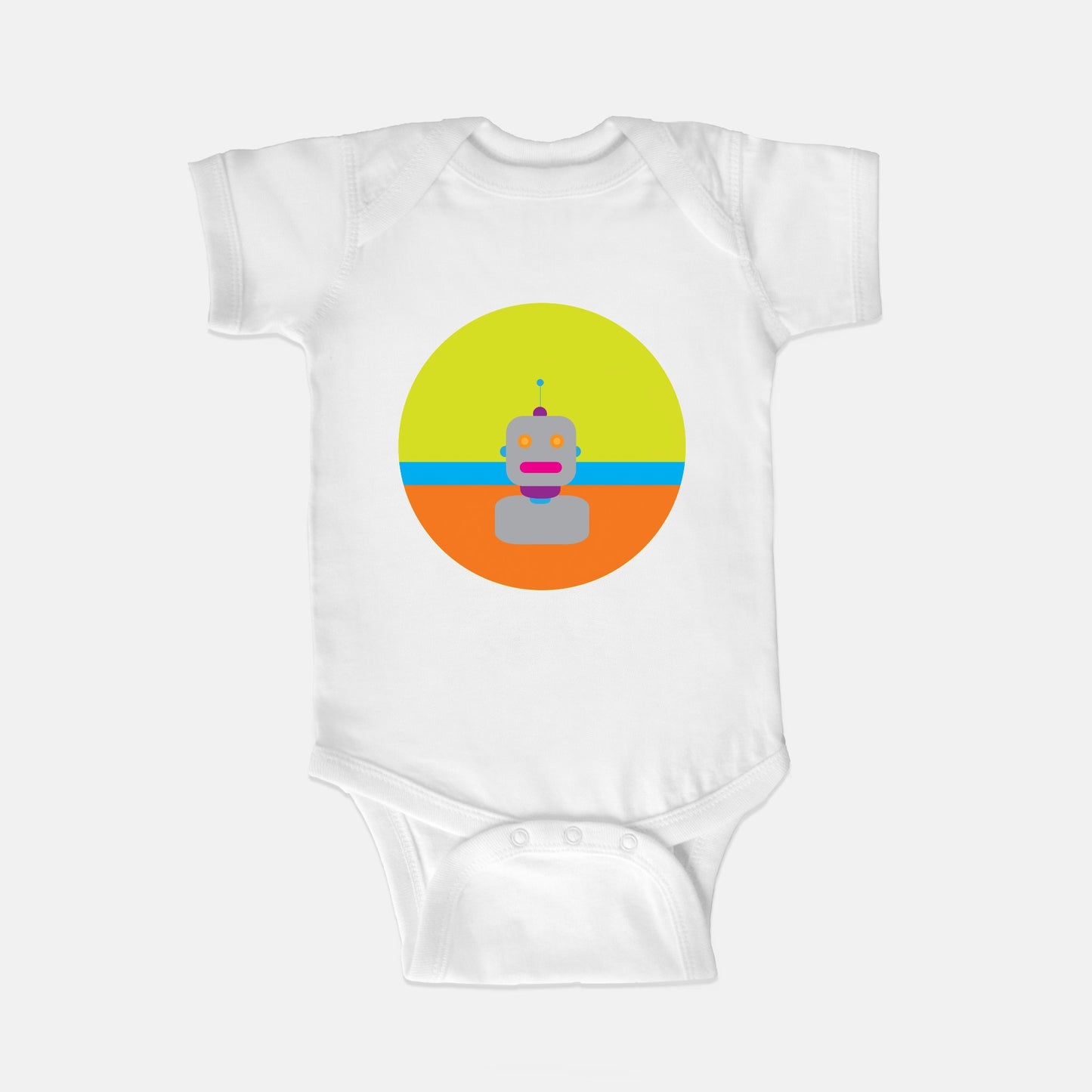 Rhetorical Robot Short-Sleeve Baby Bodysuit